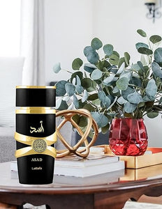 Lattafa Asad Perfume, fragancia refrescante, 100 ml, perfume unisex