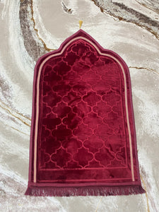 Alfombra elegante de rezo Sajada salat terciopelo